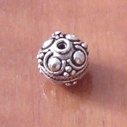 Sterling Silver Bead 1 cm 2.4 gram ID # 5655 - Click Image to Close