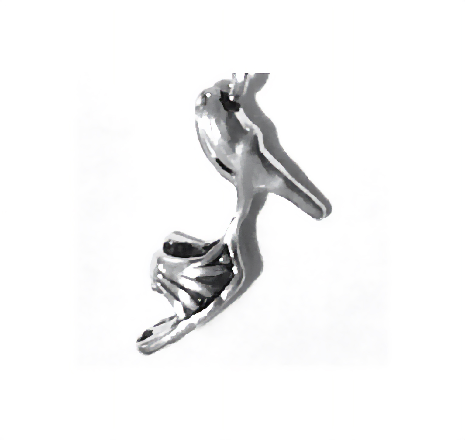 Sterling Silver Charm Heels 2 cm 1.4 gram ID # 5777 - Click Image to Close