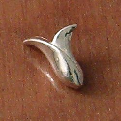 Sterling Silver Charm Tulip 2 cm 1.1 gram ID # 5780 - Click Image to Close