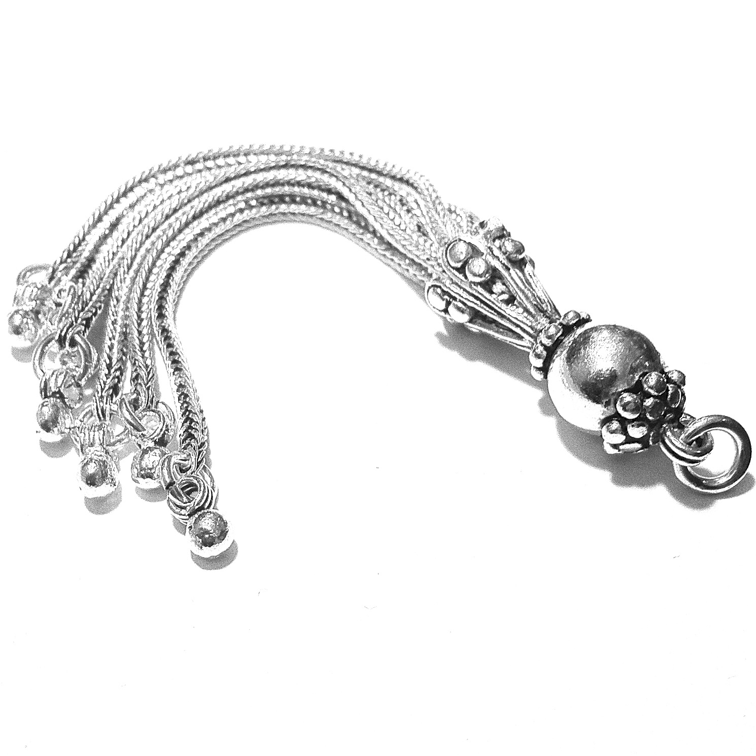Turkish Sterling Silver Tassel 8 cm 7.7 gram ID # 5940 - Click Image to Close