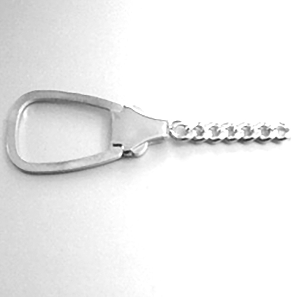 Sterling Silver Keychain Keyring Finding 7 cm 7 gram ID # 6098 - Click Image to Close
