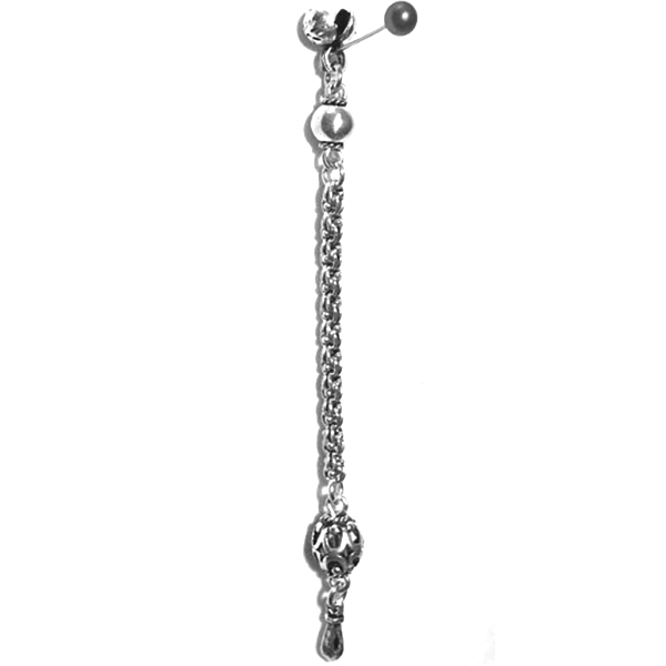 Sterling silver top attachment for tasbih 8-10 mm 95 mm ID # 6137 - Click Image to Close