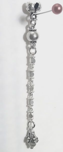 Sterling silver top attachment for tasbih 5-7 mm 7 cm ID # 6138 - Click Image to Close