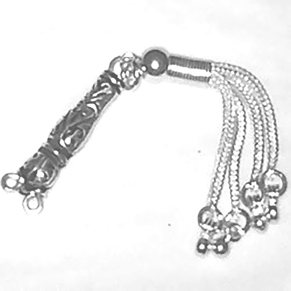 Sterling silver tasbih top imame and tassel for 5-7 mm 85 mm ID # 6142 - Click Image to Close