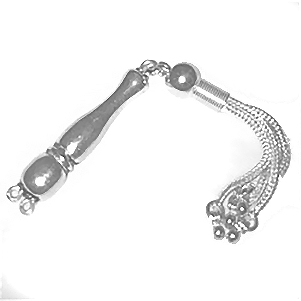Sterling silver tasbih top imame and tassel for 7-9 mm 10 cm ID # 6145 - Click Image to Close