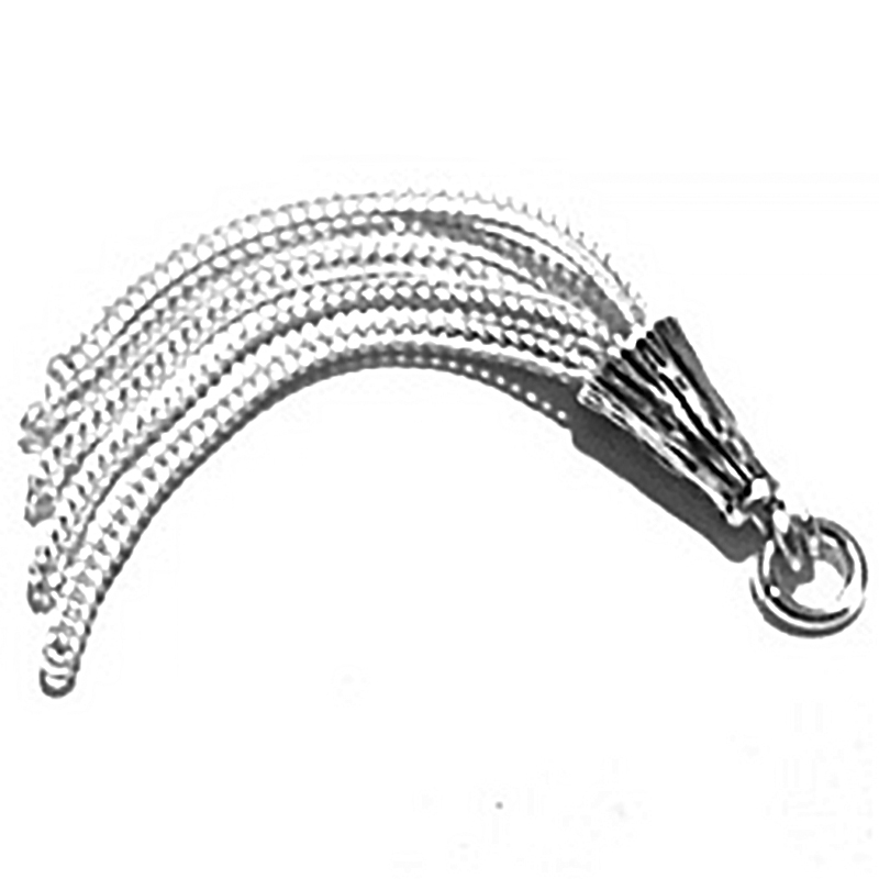 Turkish Sterling Silver Simple Tassel 45 mm 2.7 gram ID # 6232 - Click Image to Close
