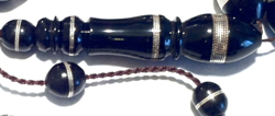 Kuka Coco De Mer Islamic Prayer Beads Tasbih Large Silver Inlays ID # 6274 - Click Image to Close