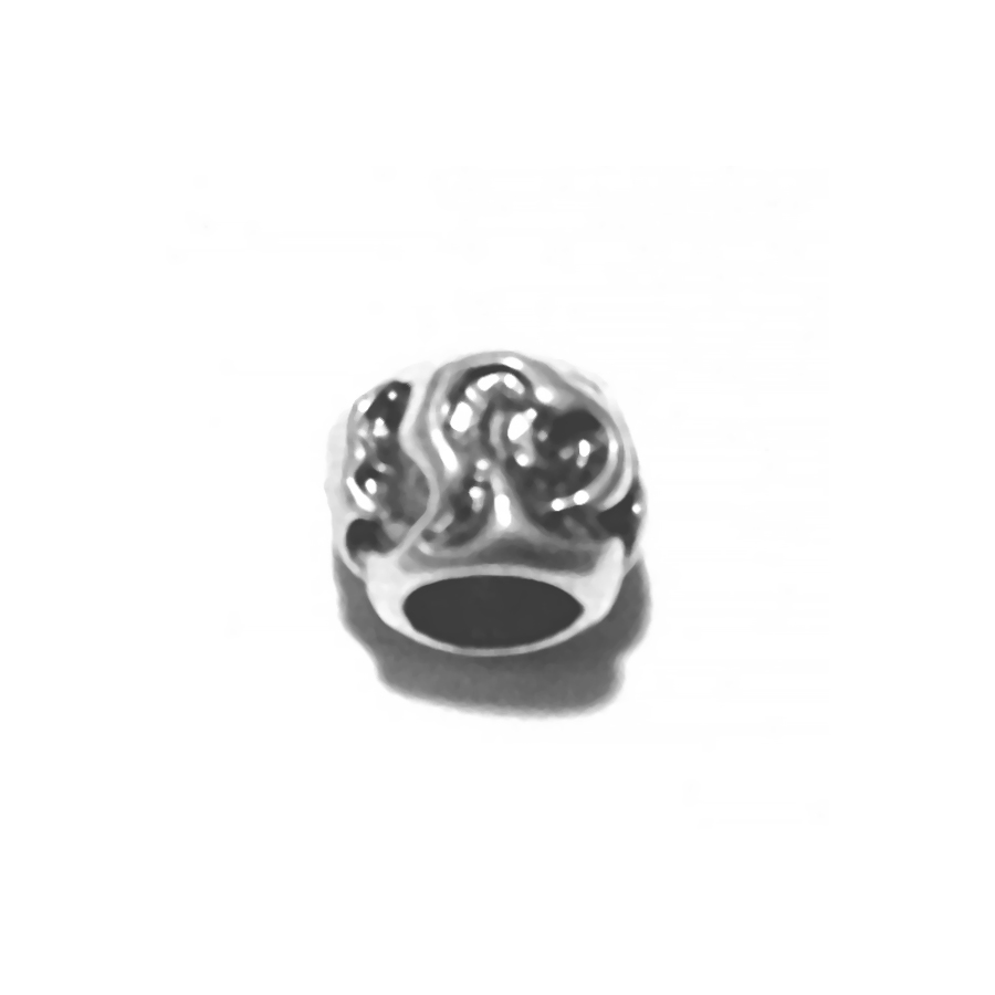 Lot of 2 Sterling Silver Rondelle Bead Spacer 5x7 mm 1.4 gram ID # 6407 - Click Image to Close