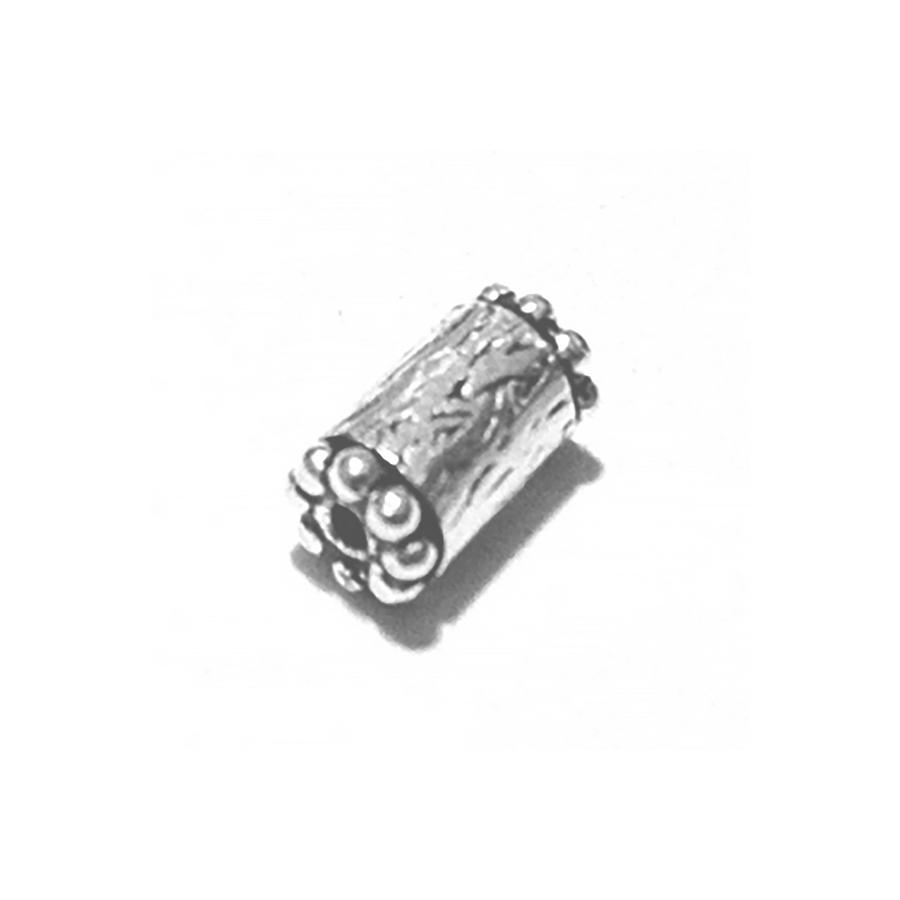 Lot of 2 Sterling Silver Rondelle Bead Spacer 9x5 mm 1.6 gram ID # 6411 - Click Image to Close
