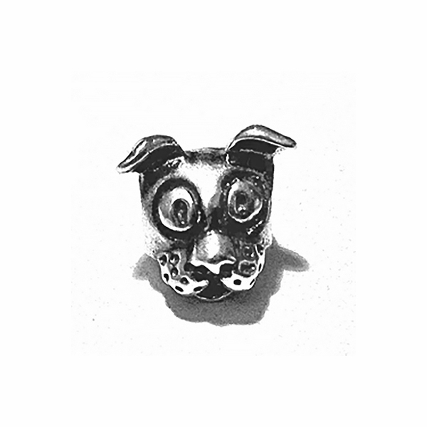 Sterling Silver Dog Rondelle Bead Spacer 10 mm 1.7 gram ID # 6424 - Click Image to Close