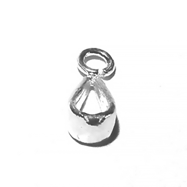 Lot of 2 Sterling Silver Charm Pendant Hanger 14 mm 1.4 gram ID # 6430 - Click Image to Close