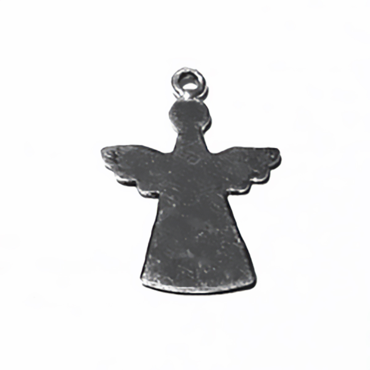 Sterling Silver Blank Label Tag for Marking Angel Charm 30 mm 2.5 gram ID # 6445 - Click Image to Close