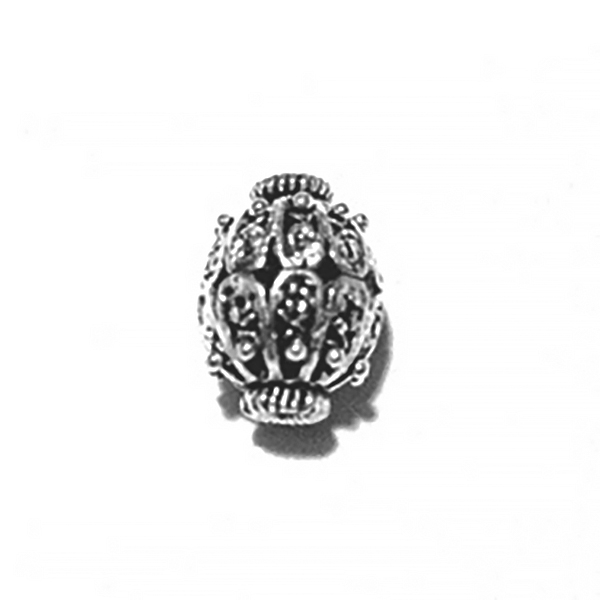 Sterling Silver Bead 13 mm 2.4 gram ID # 6452 - Click Image to Close