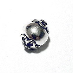 Sterling Silver Bead 13 mm 1.8 gram ID # 6477 - Click Image to Close