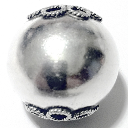 Sterling Silver Bead 23 mm 9 gram ID # 6484 - Click Image to Close