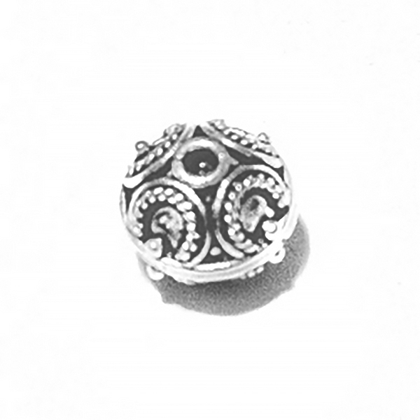 Sterling Silver Bead 10 mm 1.9 gram ID # 6485 - Click Image to Close