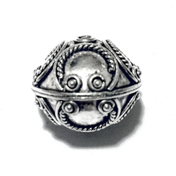 Sterling Silver Bead 17 mm 4.3 gram ID # 6487 - Click Image to Close