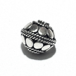 Sterling Silver Bead 10 mm 2 gram ID # 6500 - Click Image to Close