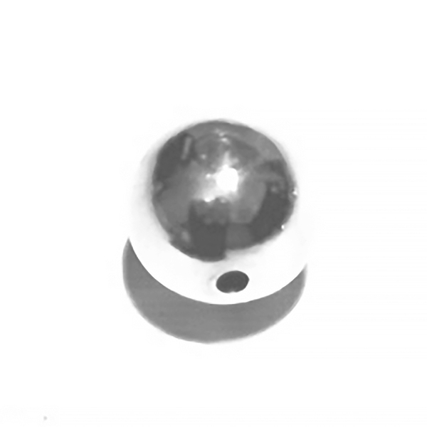 Sterling Silver Bead 12 mm 1.7 gram ID # 6517 - Click Image to Close
