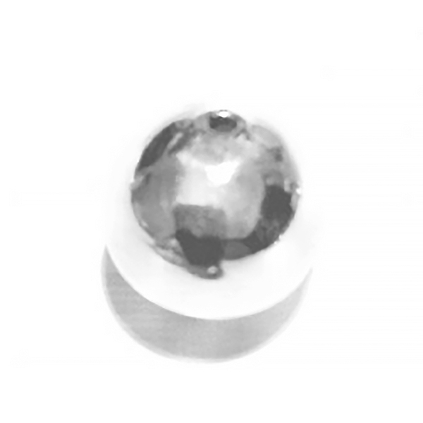 Sterling Silver Bead 15 mm 2.2 gram ID # 6518 - Click Image to Close