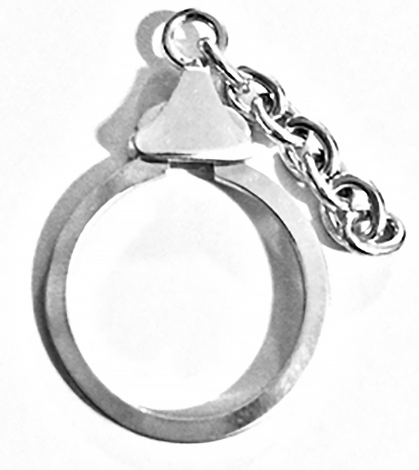 Sterling Silver Keychain Keyring 7 cm 6 gram ID # 6599 - Click Image to Close