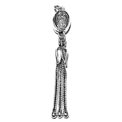 Turkish Sterling Silver Tassel 4.7 gram 55 mm ID # 6728 - Click Image to Close