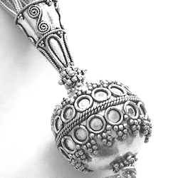 Turkish Sterling Silver Tassel 6 in 15 cm 47 gram ID # 6743 - Click Image to Close