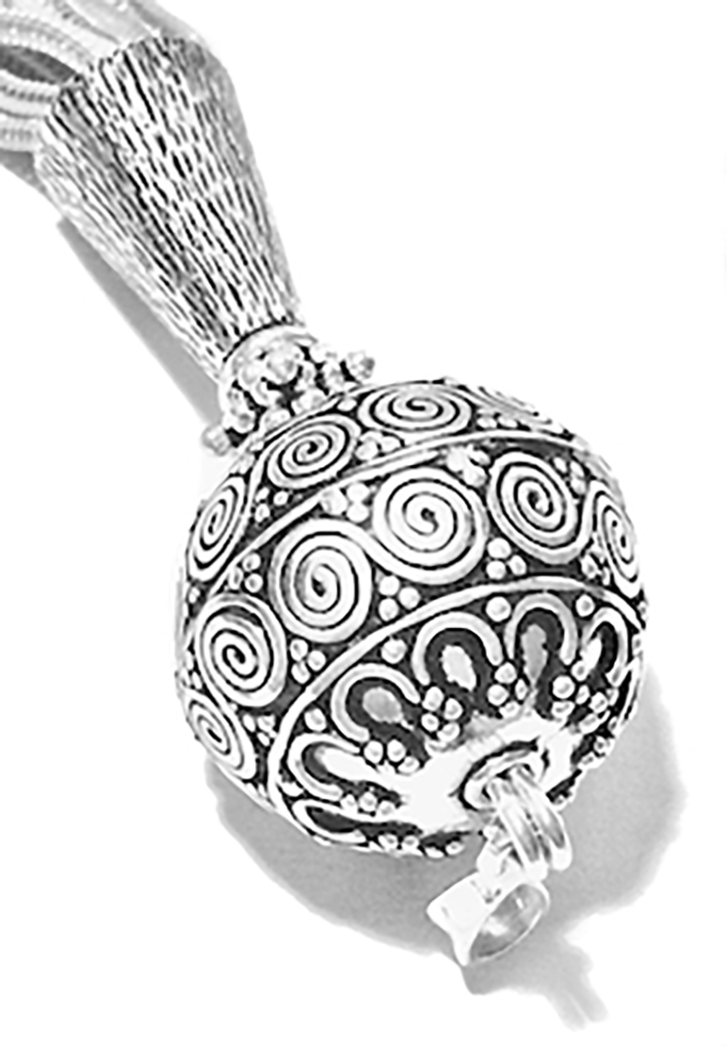 Turkish Sterling Silver Tassel 12.5 cm 31 gram ID # 6745 - Click Image to Close