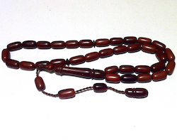 Kuka Coco De Mer Islamic Prayer Beads Tasbih Barrel shape ID # 6785 - Click Image to Close