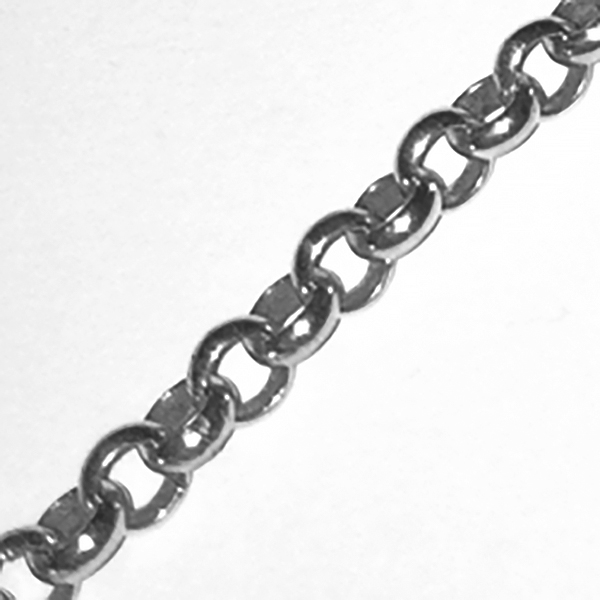 Turkish 4 mm sterling silver chain for necklace 64 cm ID # 6803 - Click Image to Close