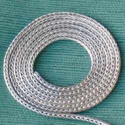 Antique Anatolian loop-in-loop thick silver chain for bracelet 18 cm ID # 6828 - Click Image to Close