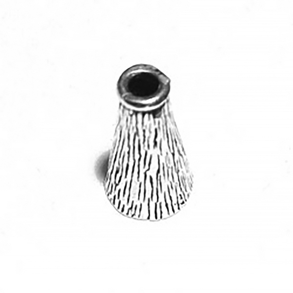 Sterling Silver Bead Cap Cone 14 mm 2 gram ID # 6847 - Click Image to Close