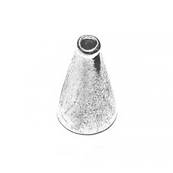 Sterling Silver Bead Cap Cone 15 mm 1.5 gram ID # 6862 - Click Image to Close