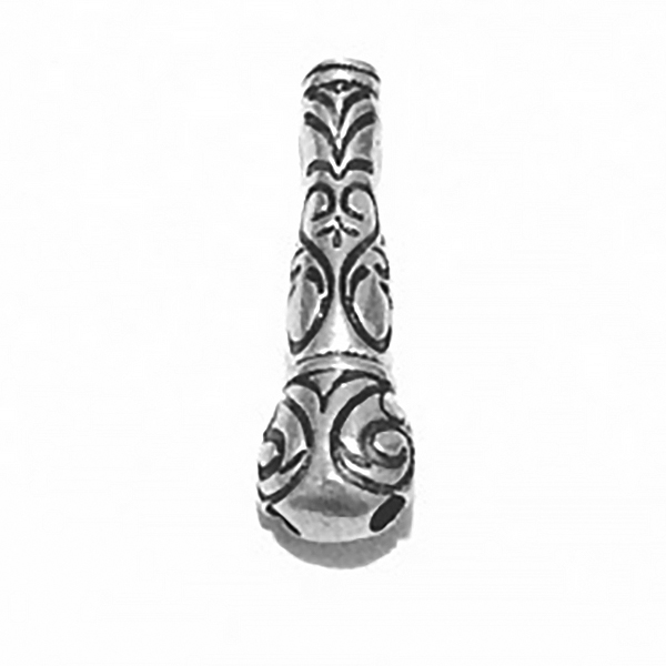 Turkish Sterling Silver Bead Imame for Tasbih 25 mm 2 gram ID # 6865 - Click Image to Close