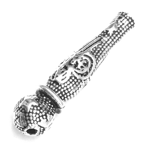 Turkish Sterling Silver Bead Imame for Tasbih 32 mm 4 gram ID # 6897 - Click Image to Close