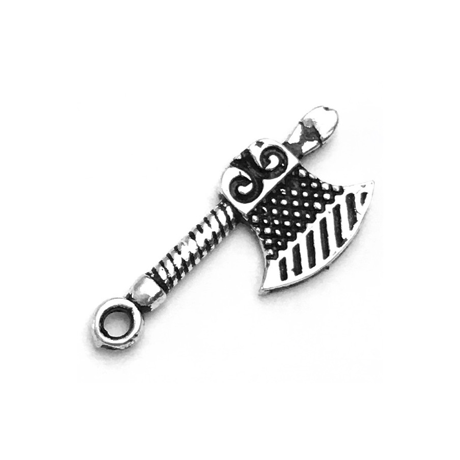 Sterling Silver Charm Pendant Axe 2 cm 0.85 gram ID # 6943 - Click Image to Close