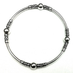 Full Sterling Silver Bangle Bracelet 15 gram ID # 2495