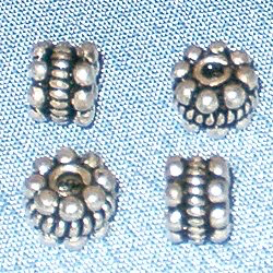 Lot of 2 925 Silver Tubular Bead Spacer 5 mm 1.2 gram ID # 2962