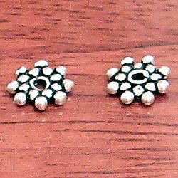 Lot of 3 Sterling Silver Spacer Bead 8 mm 1.2 gram ID # 3062