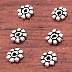 Lot of 10 Sterling Silver Spacer Bead 4 mm 1 gram ID # 3063