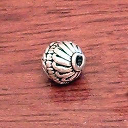 Lot of 2 Sterling Silver Bead 8 mm 1.4 gram ID # 3064