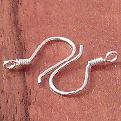 Lot of 4 Sterling Silver Fish Hook Blank Earrings 2 cm 1.2 gram ID # 3119