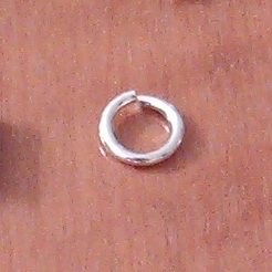 Lot of 3 Sterling Silver Open Jump Ring 8 mm 1.2 gram ID # 4094