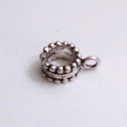 Sterling Silver Rondelle Spacer Bead 8 mm 1 gram ID # 4934