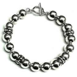 Full Sterling Silver Link Bracelet 25.5 gram ID # 4941