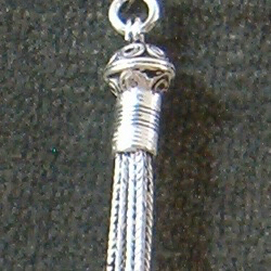 Turkish Sterling Silver Bead Tassel 5 cm 4 gram ID # 5557