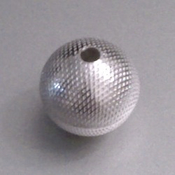 Sterling Silver Bead 1 cm Dotted 1.3 gram ID # 5620