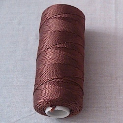 100% Nylon Tasbih Thread Roll 18 ply 100 gram Brown ID # 5678