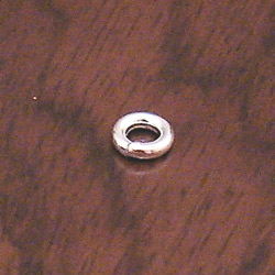 Lot of 2 Sterling Silver Closed Jump Ring 8 mm 1.4 gram ID # 5711