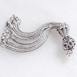 Turkish Sterling Silver Bead Tassel 7.7 gram 7 cm ID # 5941
